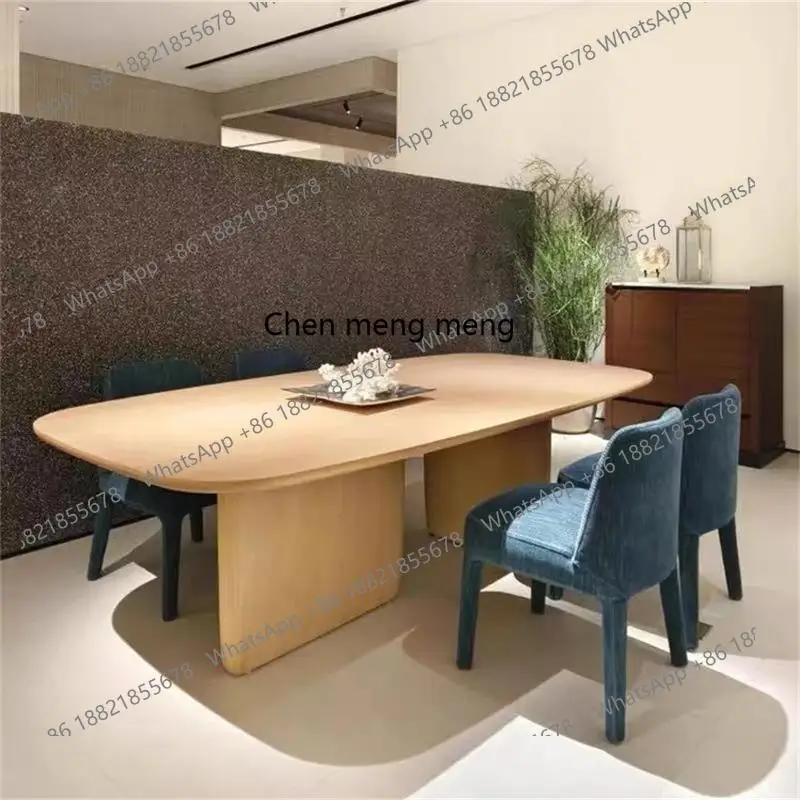 Medieval, rectangular solid wood dining table, modern minimalist wabi-sabi wind ash wood minimalist high-end dining table
Medieval, rectangular solid wood dining table, modern minimalist wabi-sabi wind ash wood minimalist high-end dining table