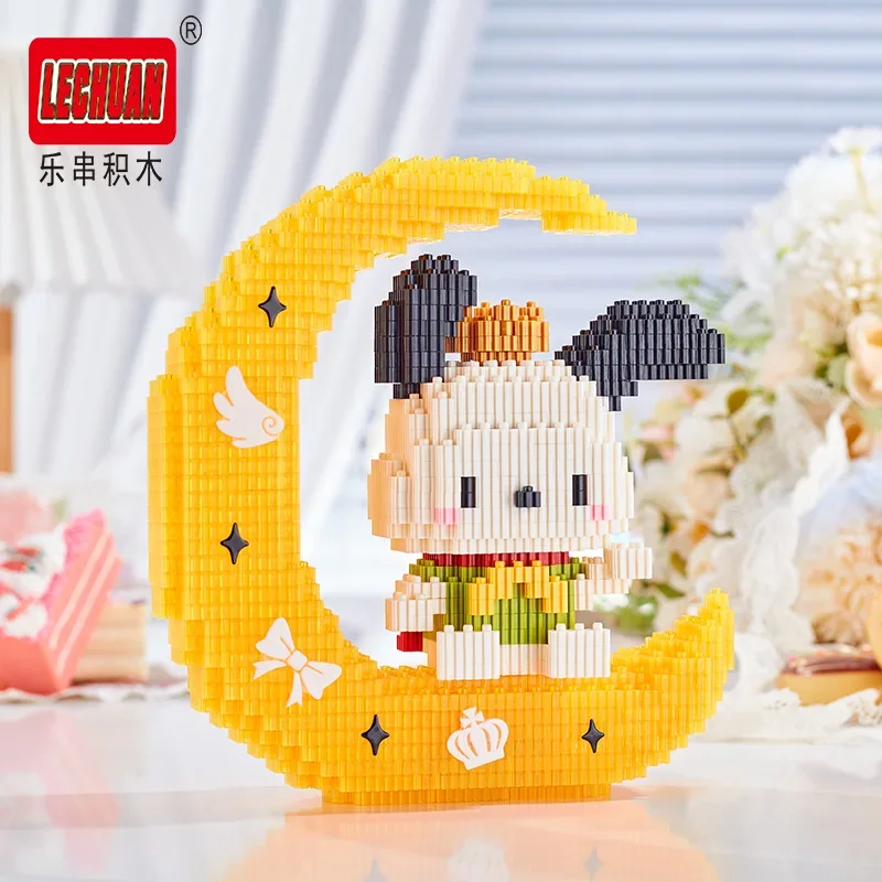 Linkgo Sanrio Building Blocks Moon Lighting Kuromi Cinnamoroll Pochacco Melody Assembly 3D Model Mini Brick Figure Toy For Gift
Linkgo Sanrio Building Blocks Moon Lighting Kuromi Cinnamoroll Pochacco Melody Assembly 3D Model Mini Brick Figure Toy For Gift