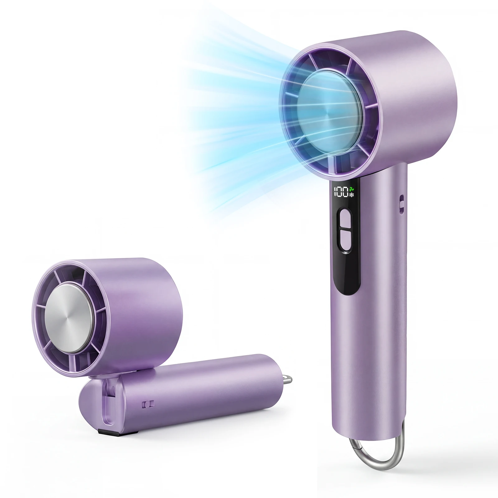 100 Speed Level Semiconductor Cooling Fan Portable Handheld Fan Mini Air Cooler Turbo Hand Fan with Led Power Display USB Rechargeable
100 Speed Level Semiconductor Cooling Fan Portable Handheld Fan Mini Air Cooler Turbo Hand Fan with Led Power Display USB Rechargeable