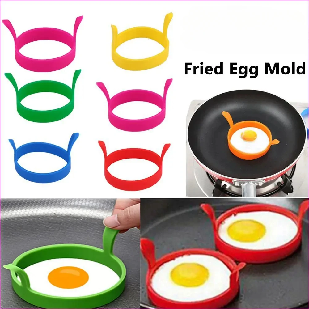Silicone Ring Fried Egg Mold Nonstick Pancake Ring Molds Heat Resistant Multi-function Portable Creative for Cooking DIY Tool
Silicone Ring Fried Egg Mold Nonstick Pancake Ring Molds Heat Resistant Multi-function Portable Creative for Cooking DIY Tool