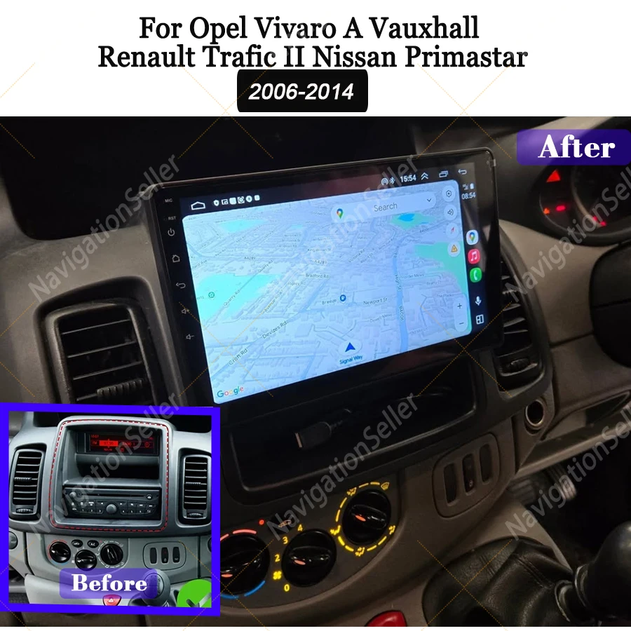 Android Car Radio Carplay For Opel Vivaro A Vauxhall Renault Trafic II Nissan Primastar 2006-2014 Touch Screen Navigation GPS BT
Android Car Radio Carplay For Opel Vivaro A Vauxhall Renault Trafic II Nissan Primastar 2006-2014 Touch Screen Navigation GPS BT
