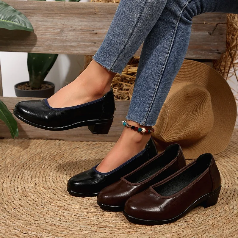 2025 Casual Comfort Chunky Heel Pumps Women Classic Slip On Office Work Shoes Woman Plus Size Lightweight Soft Sole Dress Shoes
2025 Casual Comfort Chunky Heel Pumps Women Classic Slip On Office Work Shoes Woman Plus Size Lightweight Soft Sole Dress Shoes