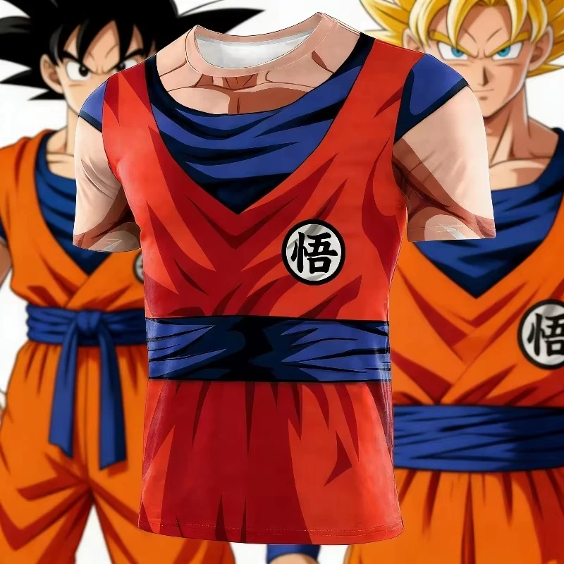 2026 Summer Dragon Ball Goku Martial Arts Uniform Compression T-shirt High Quality Milk Silk Wu Character Print Unisex
2026 Summer Dragon Ball Goku Martial Arts Uniform Compression T-shirt High Quality Milk Silk Wu Character Print Unisex