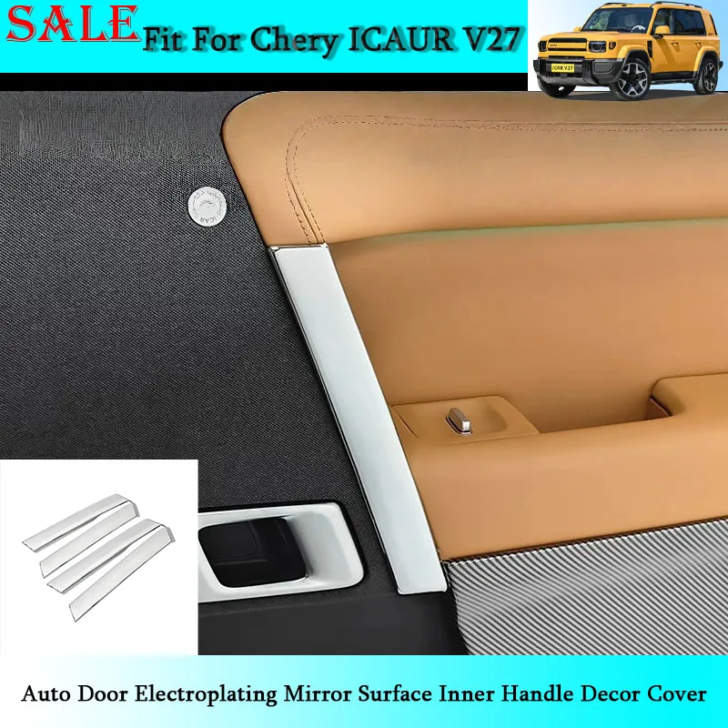 Fit for Chery ICAR V27 2026 Auto Door Electroplating Mirror Surface Inner Handle Decor Cover Car Interior Modification Parts
Fit for Chery ICAR V27 2026 Auto Door Electroplating Mirror Surface Inner Handle Decor Cover Car Interior Modification Parts
