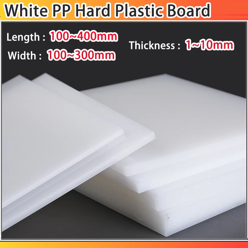 2~50pcs White Sheets PP Plates Plastic Board Waterproof Wear Resistant Thickness:1~20mm Length:100~400mm Width:100~300mm
2~50pcs White Sheets PP Plates Plastic Board Waterproof Wear Resistant Thickness:1~20mm Length:100~400mm Width:100~300mm