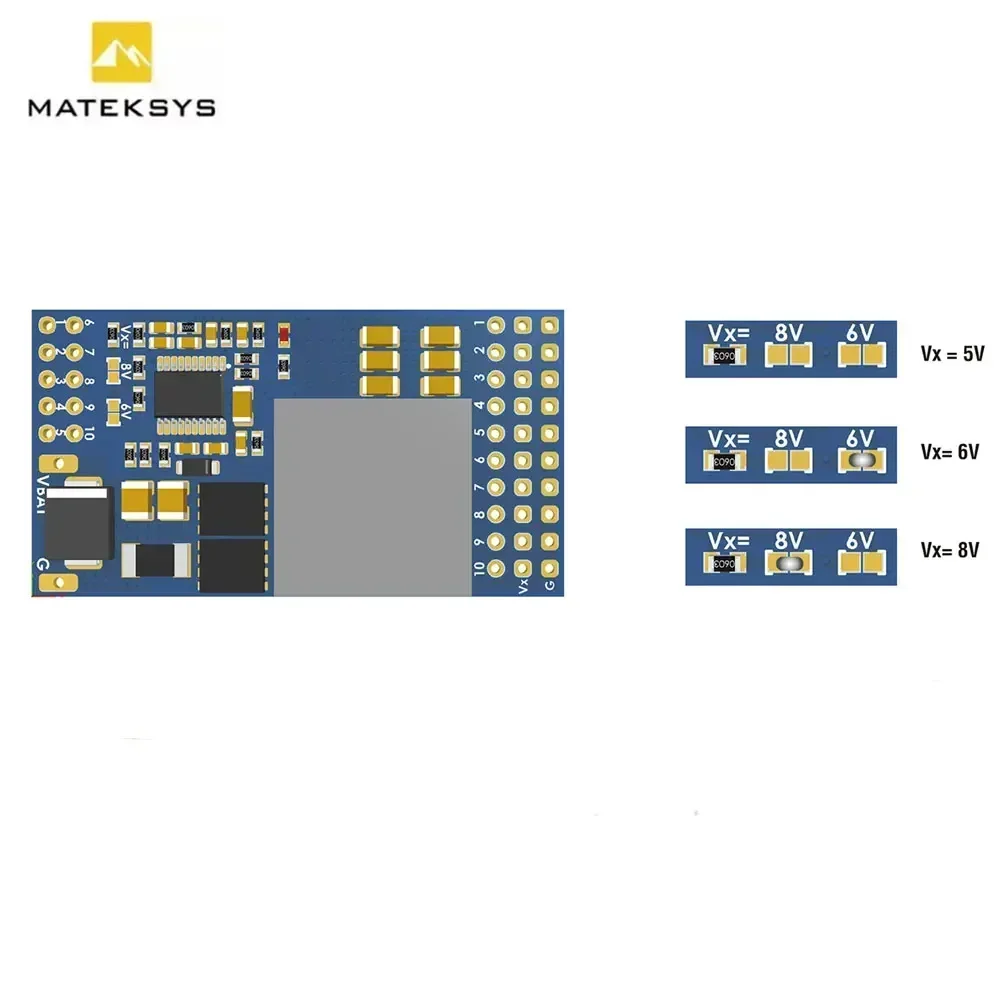 MATEK SVPDB-12S SERVO PDB 12A BEC 9-55 В до 5/6/8 В эффективная плата распределения питания для радиоуправляемого самолета с сервоприводом с неподвижным крылом DIY Запчасти
MATEK SVPDB-12S SERVO PDB 12A BEC 9-55 В до 5/6/8 В эффективная плата распределения питания для радиоуправляемого самолета с сервоприводом с неподвижным крылом DIY Запчасти