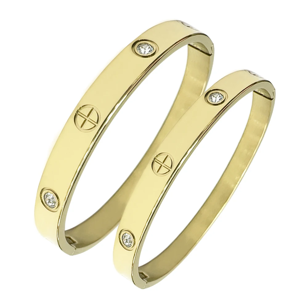 Stainless Steel Bracelet Set for Men And Women Exquisite Zircon Four Colors Accessory Ideal Gift for Lovers
Stainless Steel Bracelet Set for Men And Women Exquisite Zircon Four Colors Accessory Ideal Gift for Lovers