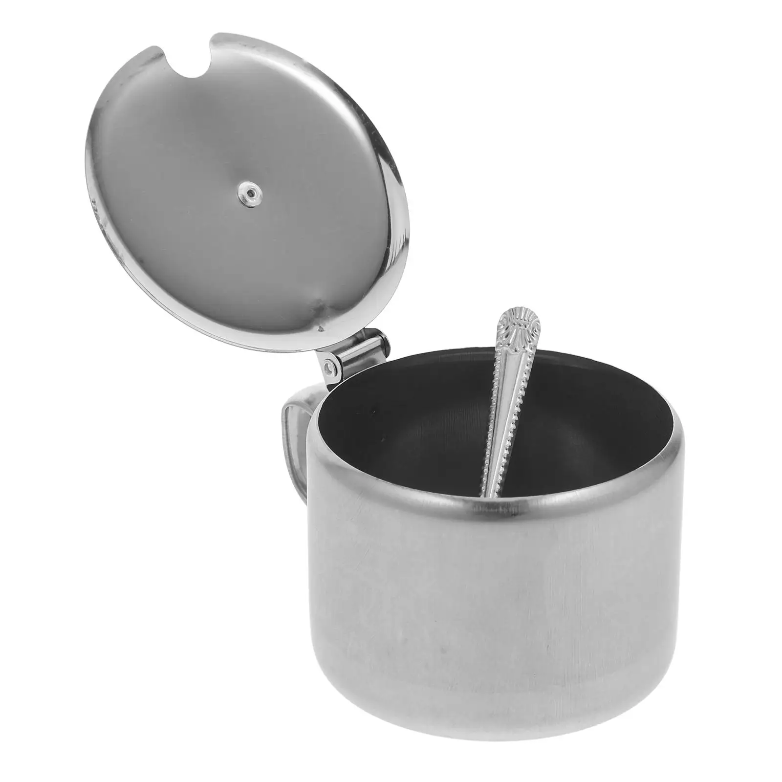 Stainless Steel Sugar Bowls Spice Jars Lid Spoon Kitchen Condiment Containers Pepper Salt Pot Storage Multifunctional
Stainless Steel Sugar Bowls Spice Jars Lid Spoon Kitchen Condiment Containers Pepper Salt Pot Storage Multifunctional
