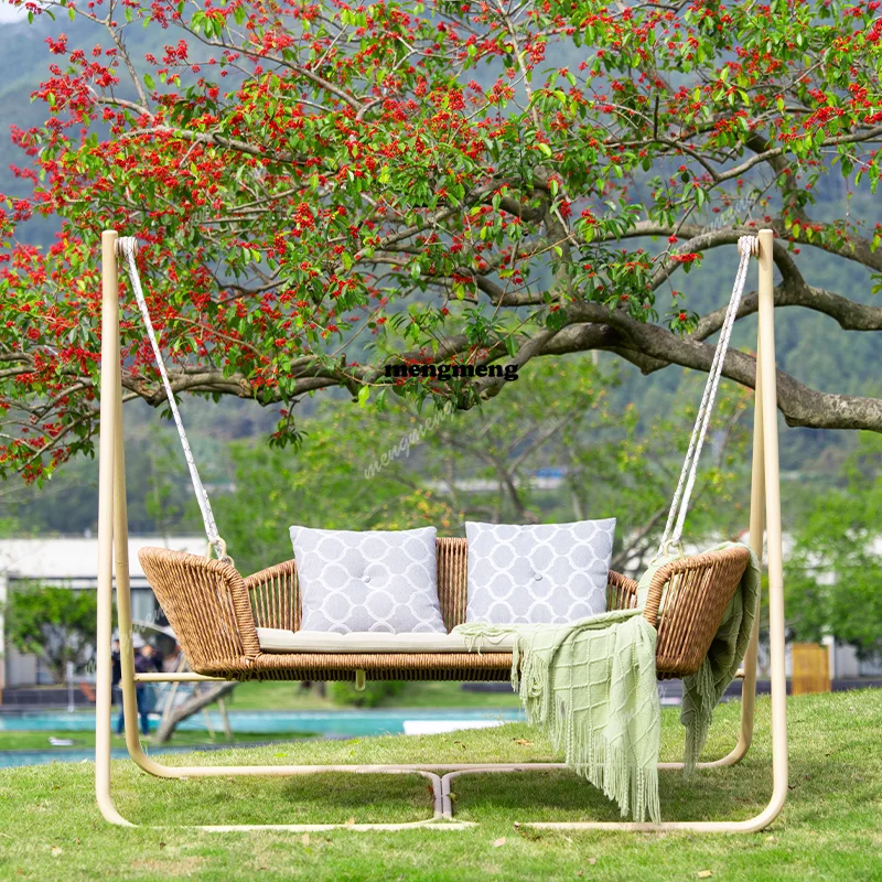 Outdoor Courtyard Garden Double Rocking Chair Outdoor Courtyard Terrace Villa Hanging Chair
Outdoor Courtyard Garden Double Rocking Chair Outdoor Courtyard Terrace Villa Hanging Chair