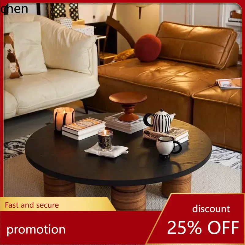 HXL Coffee Table Solid Wood Minimalist Round Movable Table for Living Room Home Use
HXL Coffee Table Solid Wood Minimalist Round Movable Table for Living Room Home Use