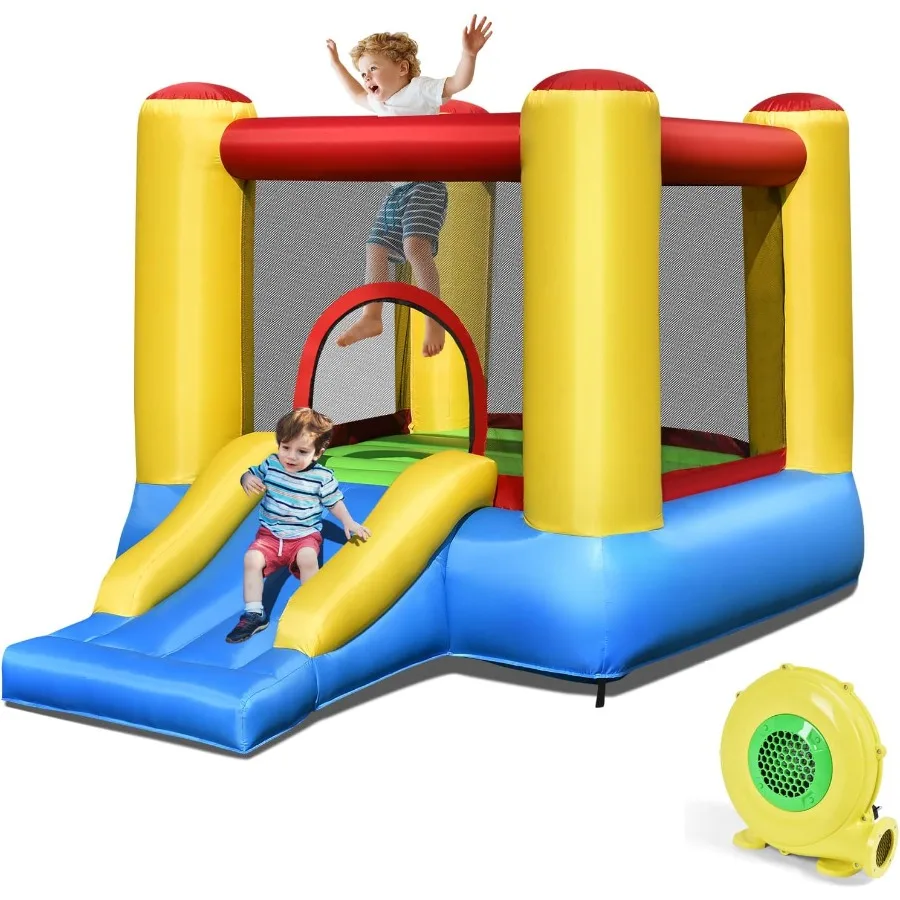Inflatable Bounce House Blow up Moon Bounce for w Slide Giant Jumpy Area Stakes Carry Bag Toddler Indoor Outdoor Jumping Bouncy
Inflatable Bounce House Blow up Moon Bounce for w Slide Giant Jumpy Area Stakes Carry Bag Toddler Indoor Outdoor Jumping Bouncy