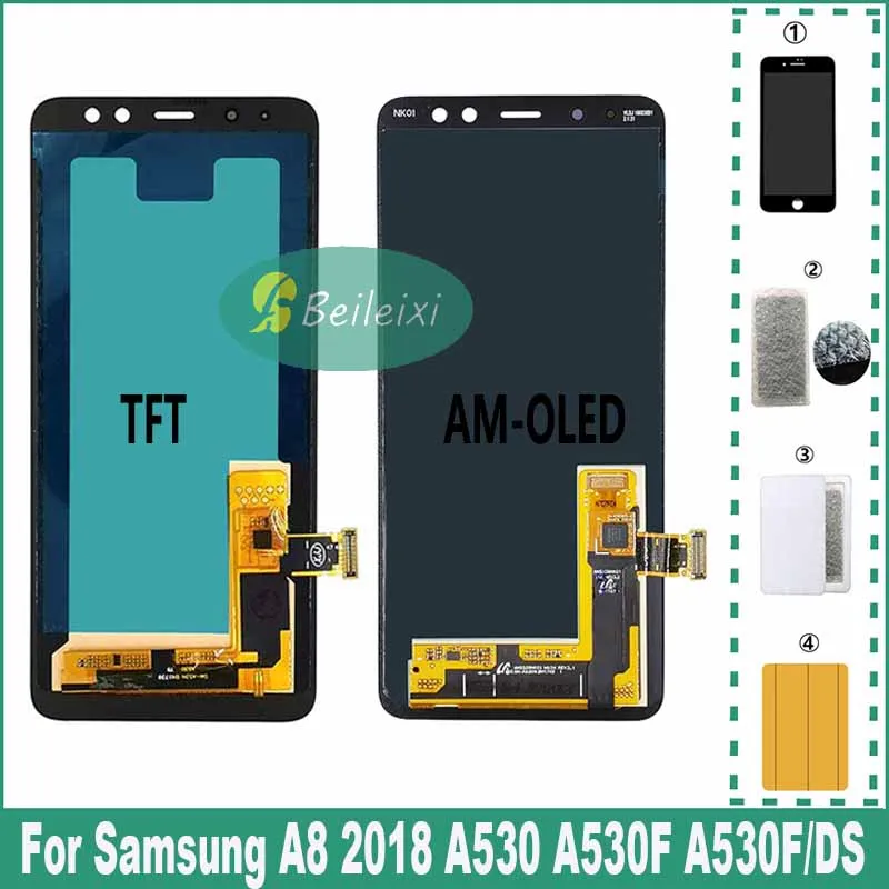 Для Samsung A8 2018 A530F A530N A530L A530S A530W A530K A530F/DS ЖК-дисплей с цифровым преобразователем сенсорного экрана в сборе
Для Samsung A8 2018 A530F A530N A530L A530S A530W A530K A530F/DS ЖК-дисплей с цифровым преобразователем сенсорного экрана в сборе