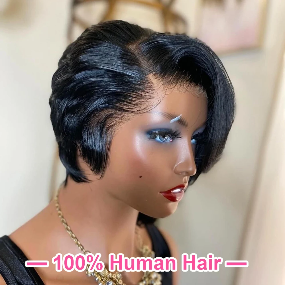 Silky Straight Pixie Cut Human Hair Wig Transparent Lace Human Hair 13×4 Lace Frontal Wigs 100% Human Hair Wig Vitemese Short Pix Cut Bob Wig For Woman Preplucked Natural Hairline
Silky Straight Pixie Cut Human Hair Wig Transparent Lace Human Hair 13×4 Lace Frontal Wigs 100% Human Hair Wig Vitemese Short Pix Cut Bob Wig For Woman Preplucked Natural Hairline