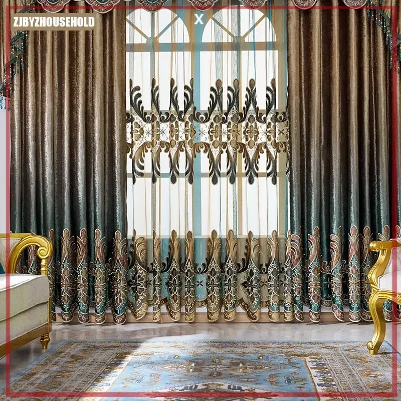 Modern European Style New Villa Luxury Curtains for Living Room Dining Room Intelligent Electric Embroidered Blackout Cloth
Modern European Style New Villa Luxury Curtains for Living Room Dining Room Intelligent Electric Embroidered Blackout Cloth