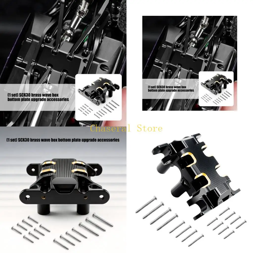 E7CE Black Coating Brass Chassis Reinforcement Skid Plate for 1/30 SCX30 Model
E7CE Black Coating Brass Chassis Reinforcement Skid Plate for 1/30 SCX30 Model