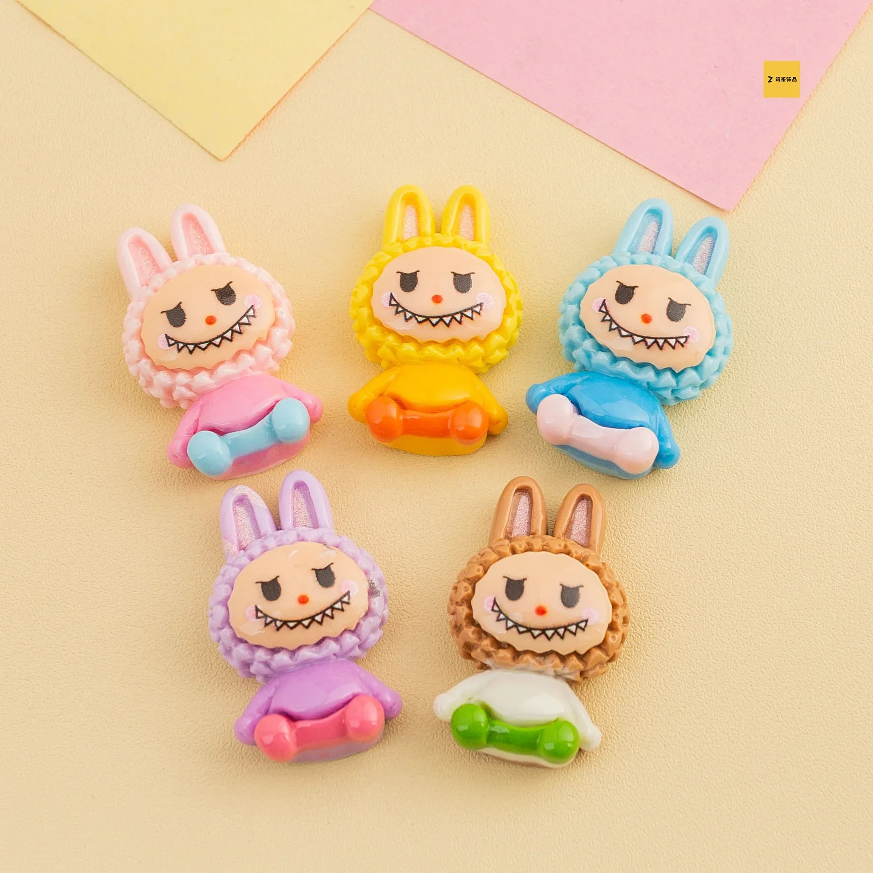 5pcs miniso sanrio colorful labubu resin flatback cabochons for diy jewelry making cartoon handmade crafts materials
5pcs miniso sanrio colorful labubu resin flatback cabochons for diy jewelry making cartoon handmade crafts materials