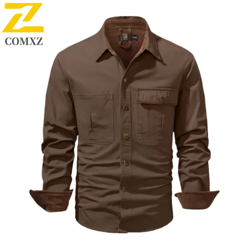 Vintage Jacket Men's 2025 Autumn high quality Casual Plaid Button Long Sleeve Coat Multi-Pocket Urban Daily Flannel Shirt Top
Vintage Jacket Men's 2025 Autumn high quality Casual Plaid Button Long Sleeve Coat Multi-Pocket Urban Daily Flannel Shirt Top