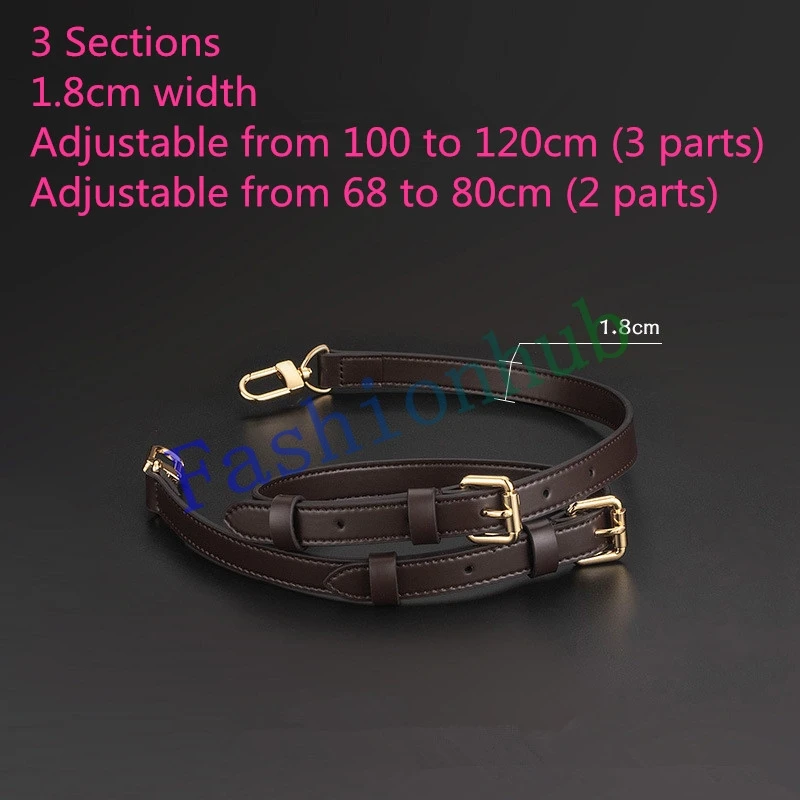 3 Sections Coffee Leather Adjustable Shoulder Strap For Designer Ebene Handbag Speedy Bag Carry Belt
3 Sections Coffee Leather Adjustable Shoulder Strap For Designer Ebene Handbag Speedy Bag Carry Belt