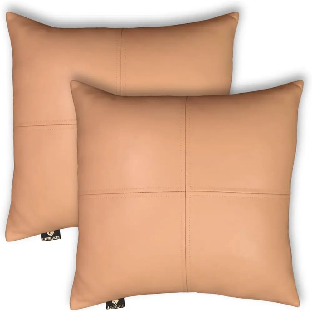 Lambskin Leather Pillow Cover, Hand-Stitched Decorative Throw Pillows for Living Room, Sofa, Bed, Garden (18x18 Inches, Beige, S
Lambskin Leather Pillow Cover, Hand-Stitched Decorative Throw Pillows for Living Room, Sofa, Bed, Garden (18x18 Inches, Beige, S