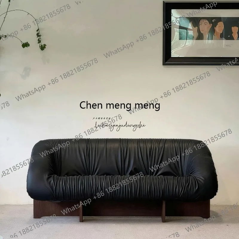 Medieval minimalist black sofa creative designer straight row leisure living room sofa
Medieval minimalist black sofa creative designer straight row leisure living room sofa