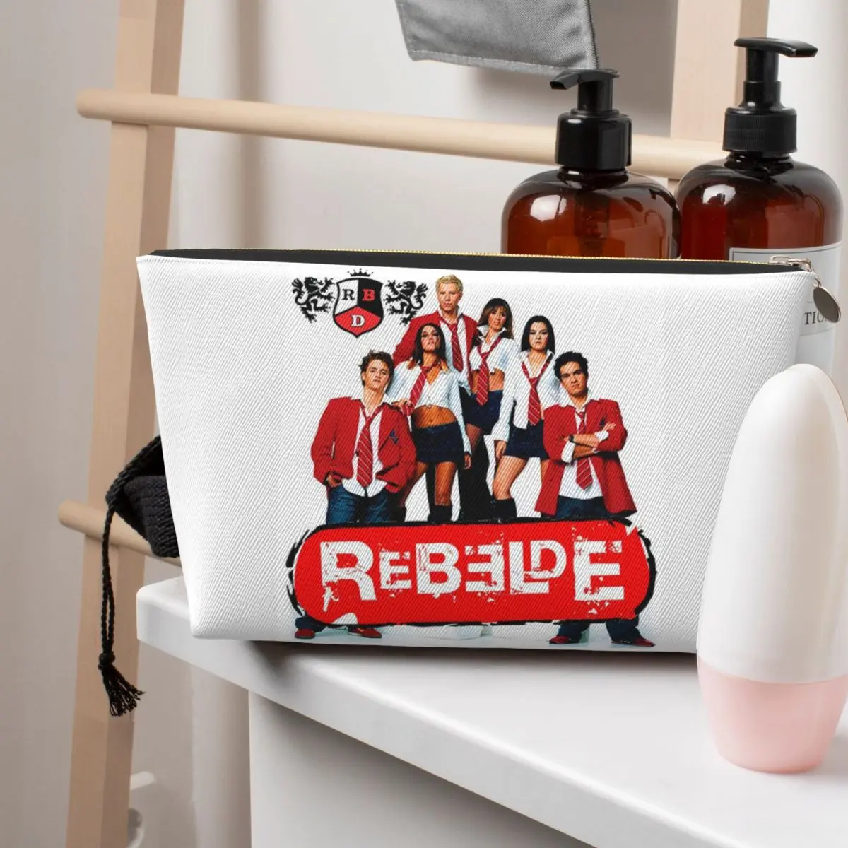 RBD Rebelde Mexican Women Cosmetic Bag Travel Makeup Organizer Pouch Toiletry Storage Dopp Kit Case
RBD Rebelde Mexican Women Cosmetic Bag Travel Makeup Organizer Pouch Toiletry Storage Dopp Kit Case