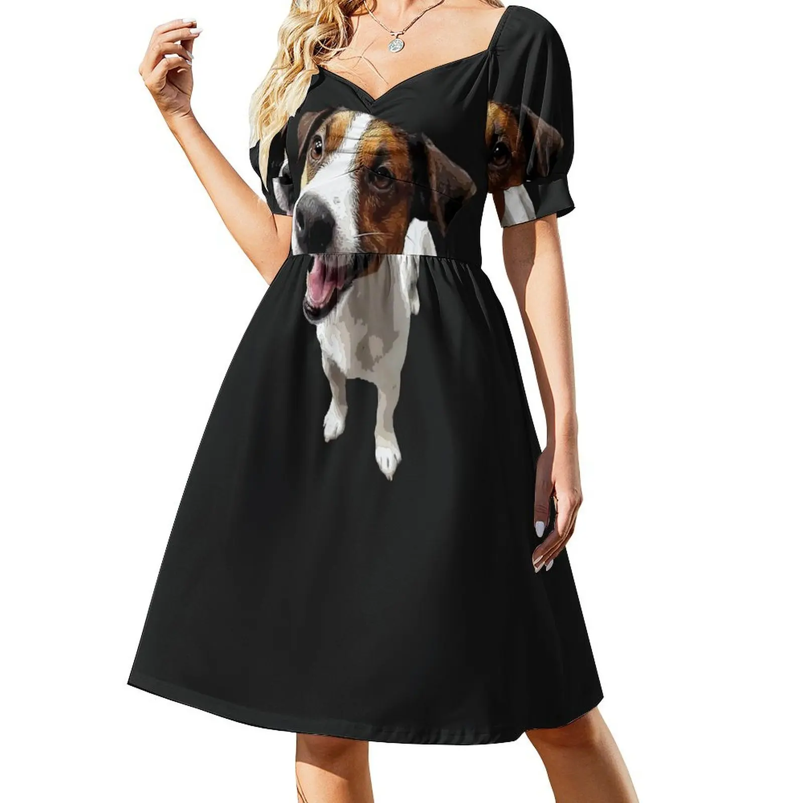 Jack Russell Terrier Tri Short-Sleeved Dress Dress vintage cocktail dresses Women's dress Prom gown
Jack Russell Terrier Tri Short-Sleeved Dress Dress vintage cocktail dresses Women's dress Prom gown