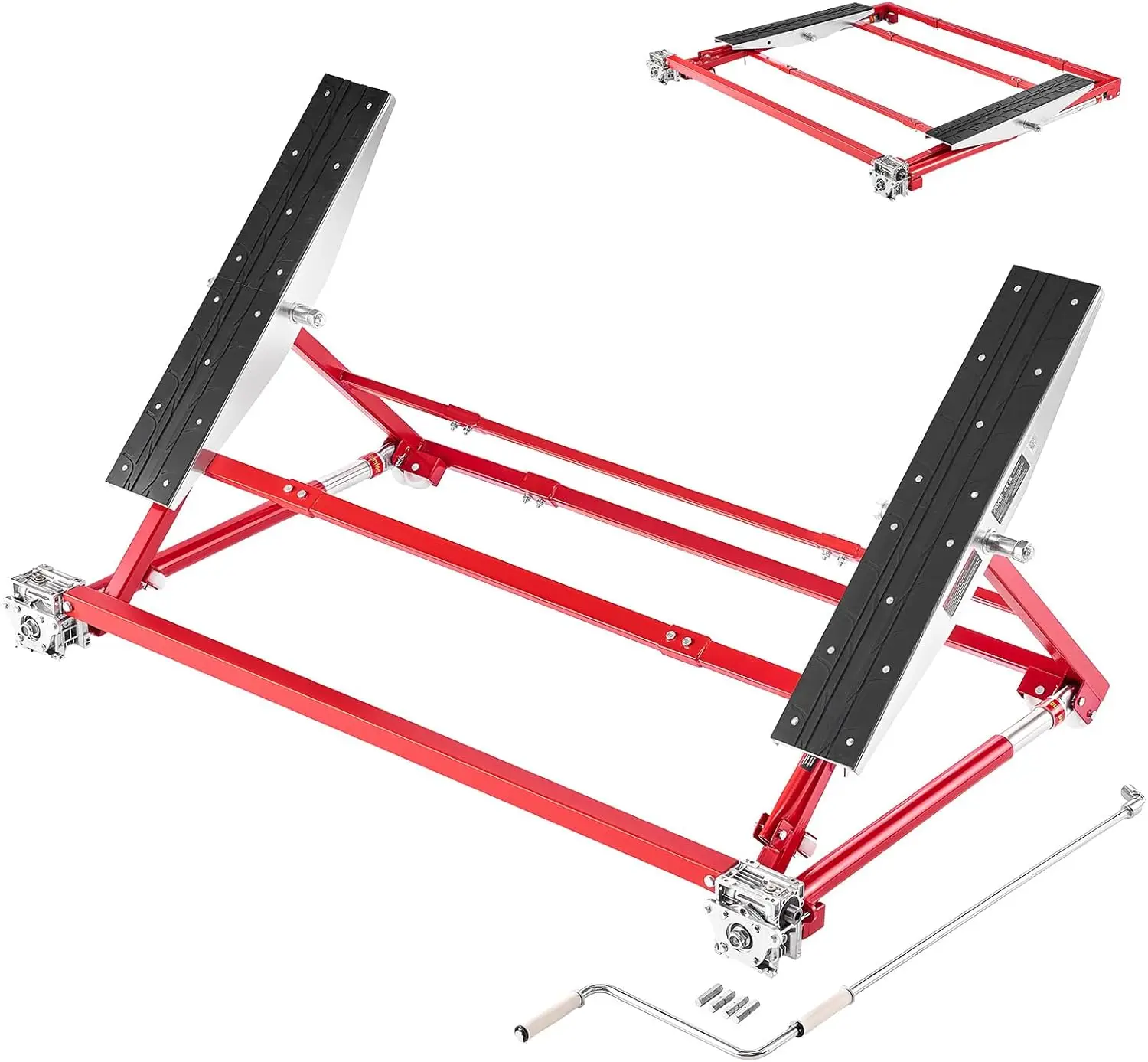 Portable Car Lift, 4400 lbs Capacity, Heavy Duty Steel Quick Lift with 23" Max Height, Adjustable Width and Wheels, Manual Lifti
Portable Car Lift, 4400 lbs Capacity, Heavy Duty Steel Quick Lift with 23" Max Height, Adjustable Width and Wheels, Manual Lifti