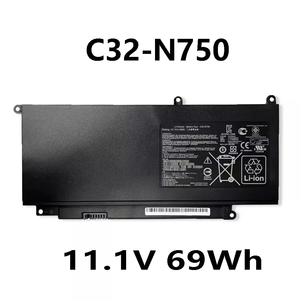 C32-N750 11.1V 69Wh Laptop Battery For ASUS N750 N750J N750JK N750JV N750Y47JK-SL N750Y47JV-SL
C32-N750 11.1V 69Wh Laptop Battery For ASUS N750 N750J N750JK N750JV N750Y47JK-SL N750Y47JV-SL