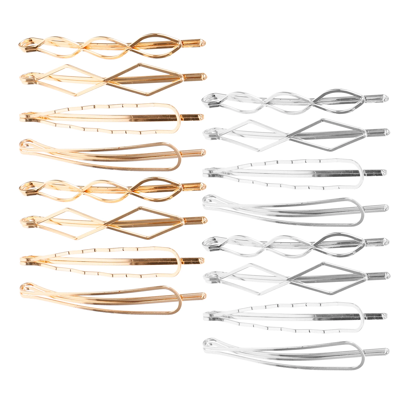 16Pcs Metal Clip Set White Gold Pins Hair Metal Bobby Pin Accessories Wedding Party Hairstyling Tools Women Girls
16Pcs Metal Clip Set White Gold Pins Hair Metal Bobby Pin Accessories Wedding Party Hairstyling Tools Women Girls