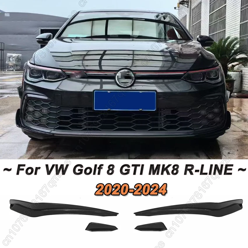 4 шт. передний бампер автомобиля, боковой спойлер с ножом для Volkswagen VW Golf 8 GTI MK8 R-LINE 2020-2024, аксессуары, наклейка Canard
4 шт. передний бампер автомобиля, боковой спойлер с ножом для Volkswagen VW Golf 8 GTI MK8 R-LINE 2020-2024, аксессуары, наклейка Canard