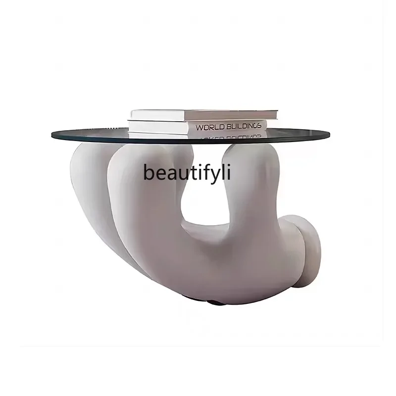 Modern simple cartoon gloves coffee table Nordic designer fiberglass coffee table
Modern simple cartoon gloves coffee table Nordic designer fiberglass coffee table