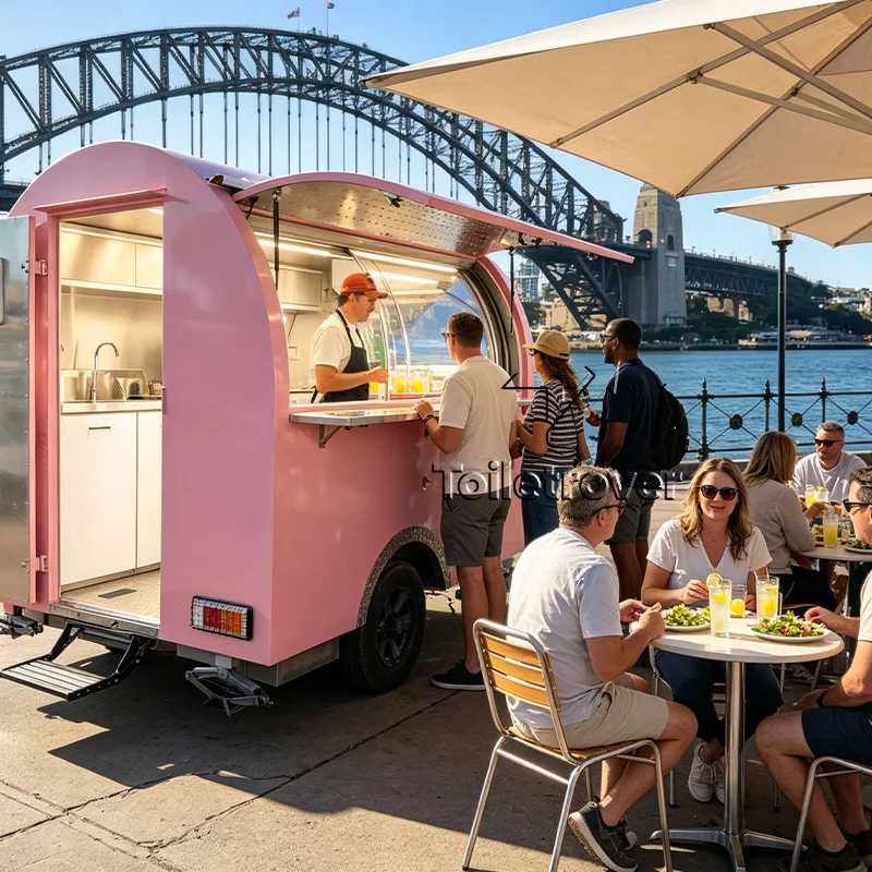 Customizable Ice Cream Food Cart Street Food Truck Trailer Mini Food Trailer Food Truck Mobile with Kitchen
Customizable Ice Cream Food Cart Street Food Truck Trailer Mini Food Trailer Food Truck Mobile with Kitchen