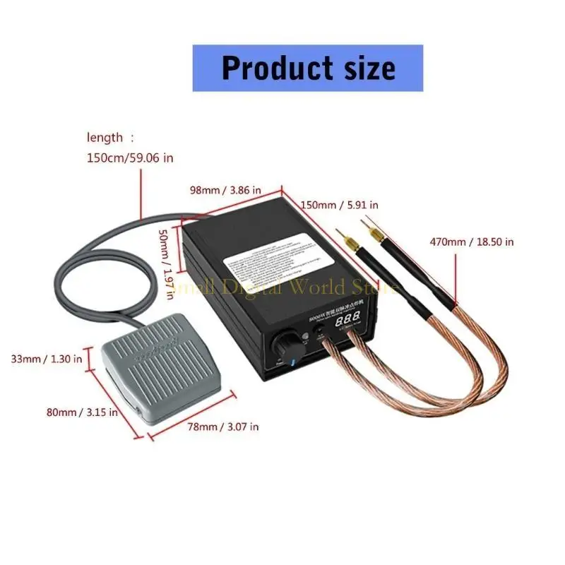 77UB Set of 8000W Point Welder with Welding Strips and Welding Pen Convenient Use for 18650 Battery Welding with Adapter
77UB Set of 8000W Point Welder with Welding Strips and Welding Pen Convenient Use for 18650 Battery Welding with Adapter