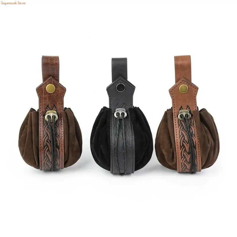 Q5WE Medieval Waist Pack Retro Belt Waist Bag LARP Renaissances Costume Accessories for Women Men Leather Fanny Pack
Q5WE Medieval Waist Pack Retro Belt Waist Bag LARP Renaissances Costume Accessories for Women Men Leather Fanny Pack