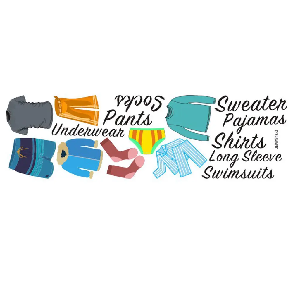 Wardrobe Sticker Clothing Classification Label Self-Adhesive PVC Decals for Closet Door Wall Storage Solutions Assorted Color
Wardrobe Sticker Clothing Classification Label Self-Adhesive PVC Decals for Closet Door Wall Storage Solutions Assorted Color