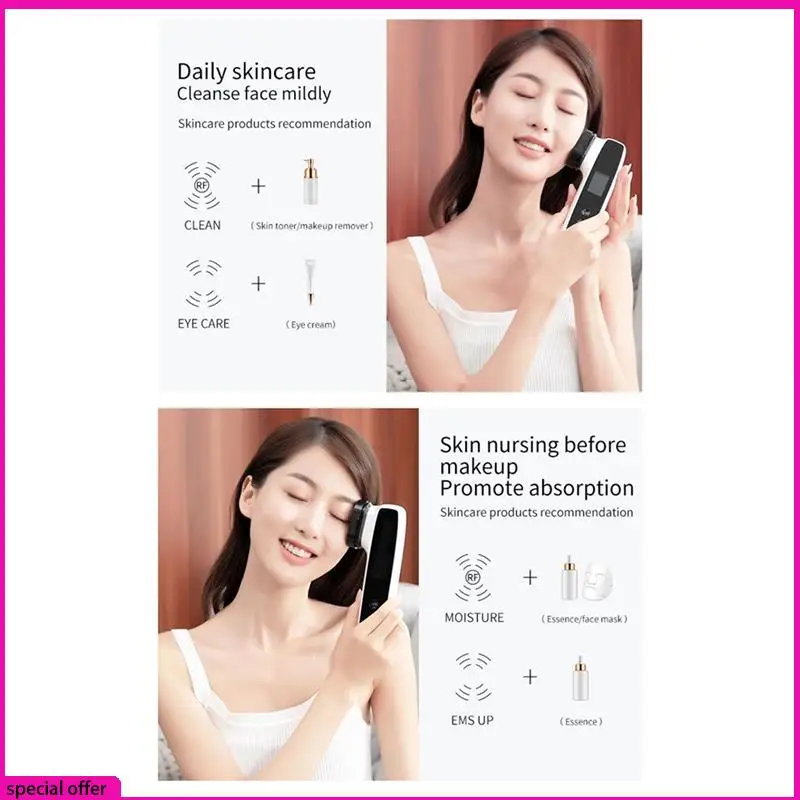 A65Z RF&EMS Electric Face Massager Tightening Rejuvenation Black & White Anti Aging Wrinkle Removal US Plug
A65Z RF&EMS Electric Face Massager Tightening Rejuvenation Black & White Anti Aging Wrinkle Removal US Plug
