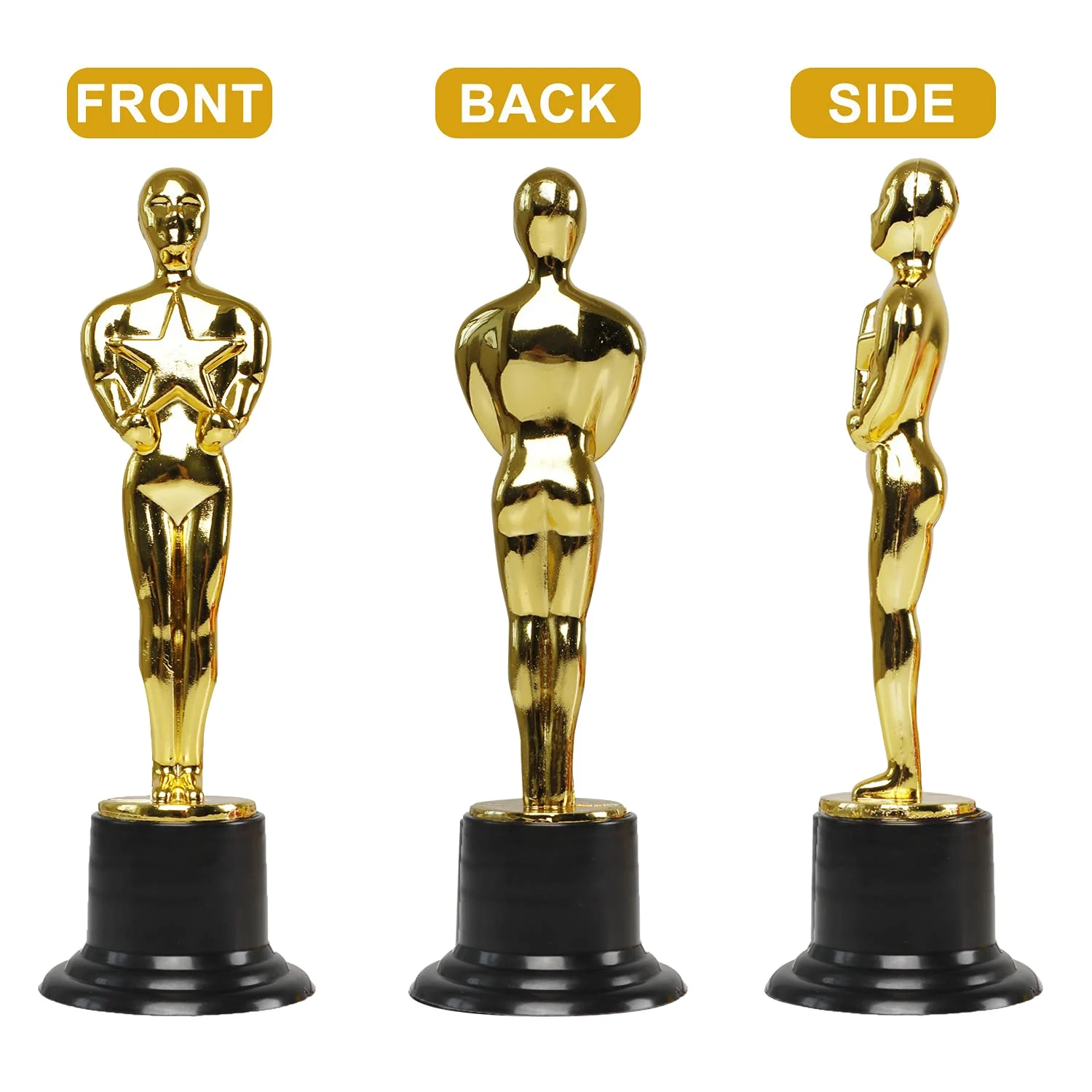 24 Pack Plastic Gold Star Award Trophies Statuette for Party Favors,School Award,Game Prize,Party Prize B20
24 Pack Plastic Gold Star Award Trophies Statuette for Party Favors,School Award,Game Prize,Party Prize B20
