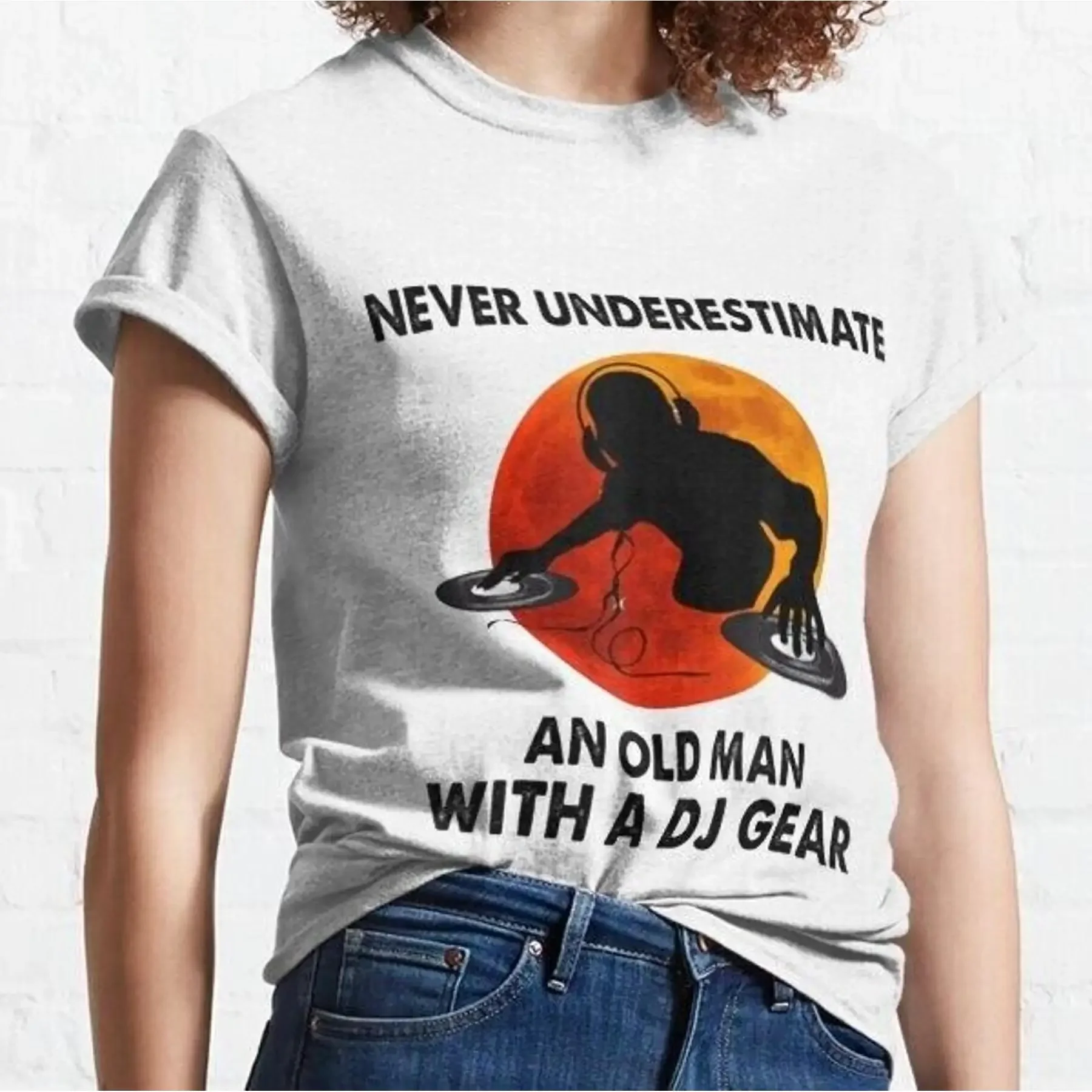 Funny An Old Man With A DJ Gear Classic T-Shirt
Funny An Old Man With A DJ Gear Classic T-Shirt
