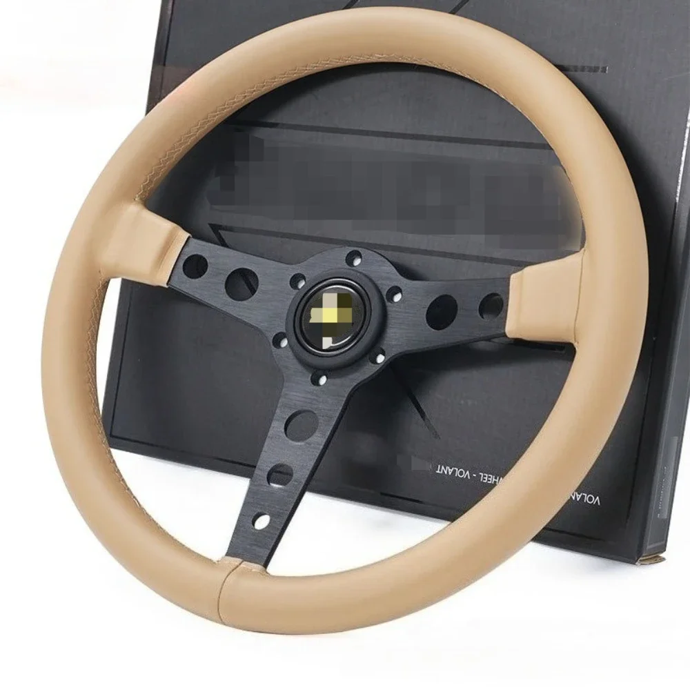 New 14 Inch 350MM Steering Wheel Brown Color Leather Car Modified Steering Wheel Racing Sports Universal Volante Deportivo
New 14 Inch 350MM Steering Wheel Brown Color Leather Car Modified Steering Wheel Racing Sports Universal Volante Deportivo