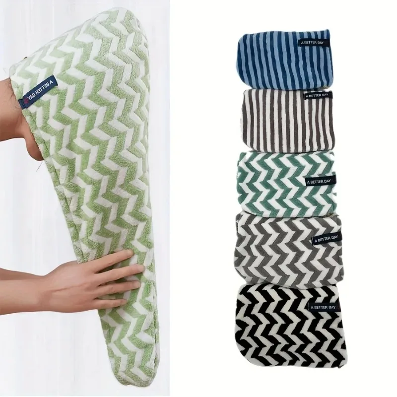 Striped Microfiber Hair Dry Towels Quick Drying Absorbent Soft Touch Hair Towel Wrap for Bath And Beach & Travel Towel
Striped Microfiber Hair Dry Towels Quick Drying Absorbent Soft Touch Hair Towel Wrap for Bath And Beach & Travel Towel