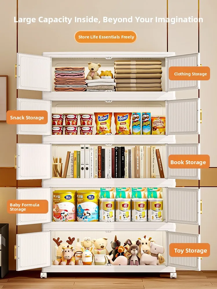 No-Install Children's Plastic Wardrobe Clothes Toy Organizer Sna Storage Cabinet Multi-Staable Home Use Simple Modern Sle
No-Install Children's Plastic Wardrobe Clothes Toy Organizer Sna Storage Cabinet Multi-Staable Home Use Simple Modern Sle