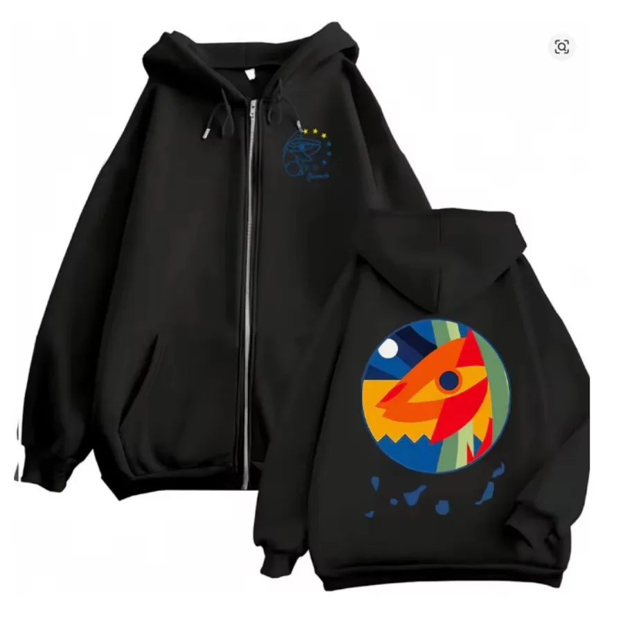 Rapper Quevedo EL BAIFO 2026 Album Zipper Hoodies Men's Harajuku Hip Hop Vintage Jacket Sweatshirts Casual Fleece Zip Up Hoodie
Rapper Quevedo EL BAIFO 2026 Album Zipper Hoodies Men's Harajuku Hip Hop Vintage Jacket Sweatshirts Casual Fleece Zip Up Hoodie