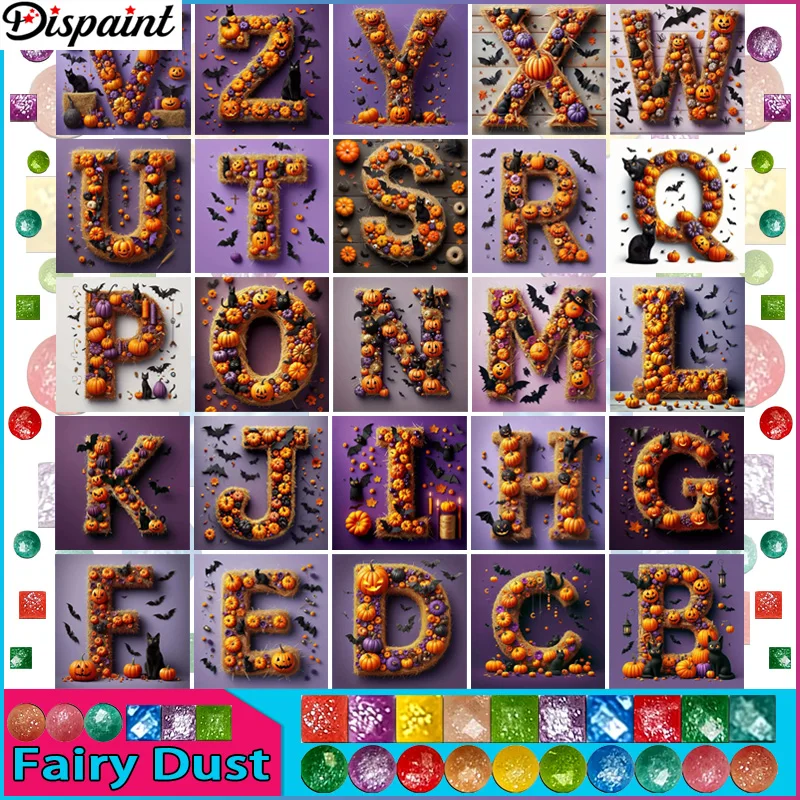 Dispaint Fairy Dust AB "Halloween Alphabet" Diamond Painting 5D Full Square/Round Drill Home Decor DIY Diamond Embroidery Cross
Dispaint Fairy Dust AB "Halloween Alphabet" Diamond Painting 5D Full Square/Round Drill Home Decor DIY Diamond Embroidery Cross