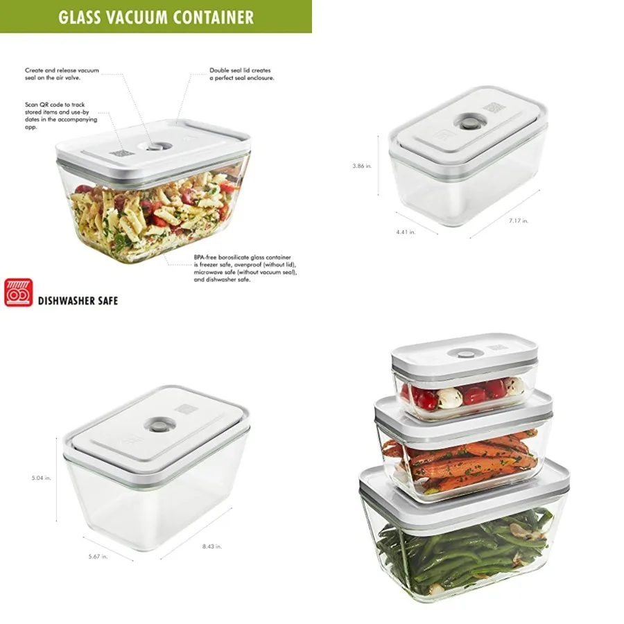 Fresh and Save 3-pc Glass Food Storage Container, Meal Prep Container- Assorted Sizes
Fresh and Save 3-pc Glass Food Storage Container, Meal Prep Container- Assorted Sizes