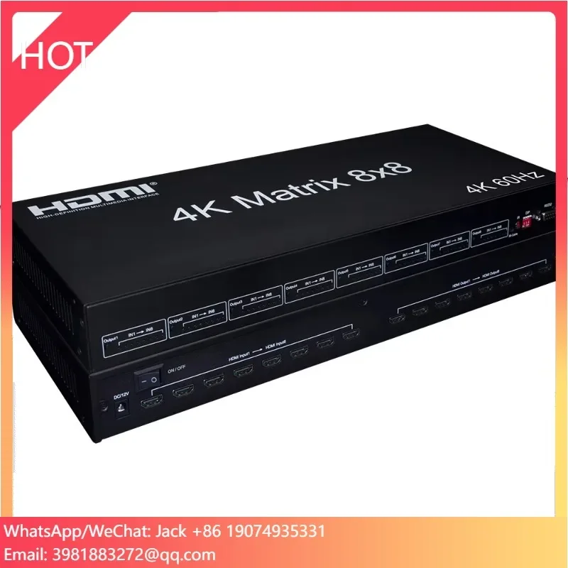 HD Matrix 2.0 Matrix Switcher 8in 8out HD Video Matrix Switching 4K60hz
HD Matrix 2.0 Matrix Switcher 8in 8out HD Video Matrix Switching 4K60hz