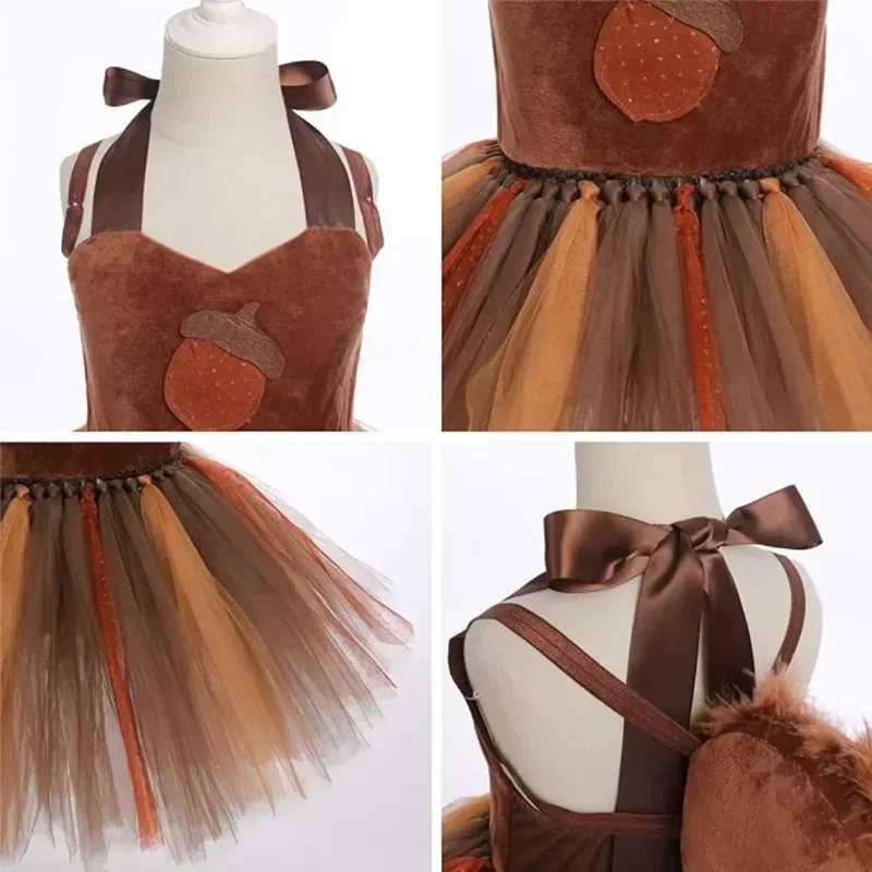 QQ8 Children's Squirrel Dress Cosplay Halloween Costume Animal Cute Dress Children's Day Performance Costume Role Play Gauze5Lk¥
QQ8 Children's Squirrel Dress Cosplay Halloween Costume Animal Cute Dress Children's Day Performance Costume Role Play Gauze5Lk¥