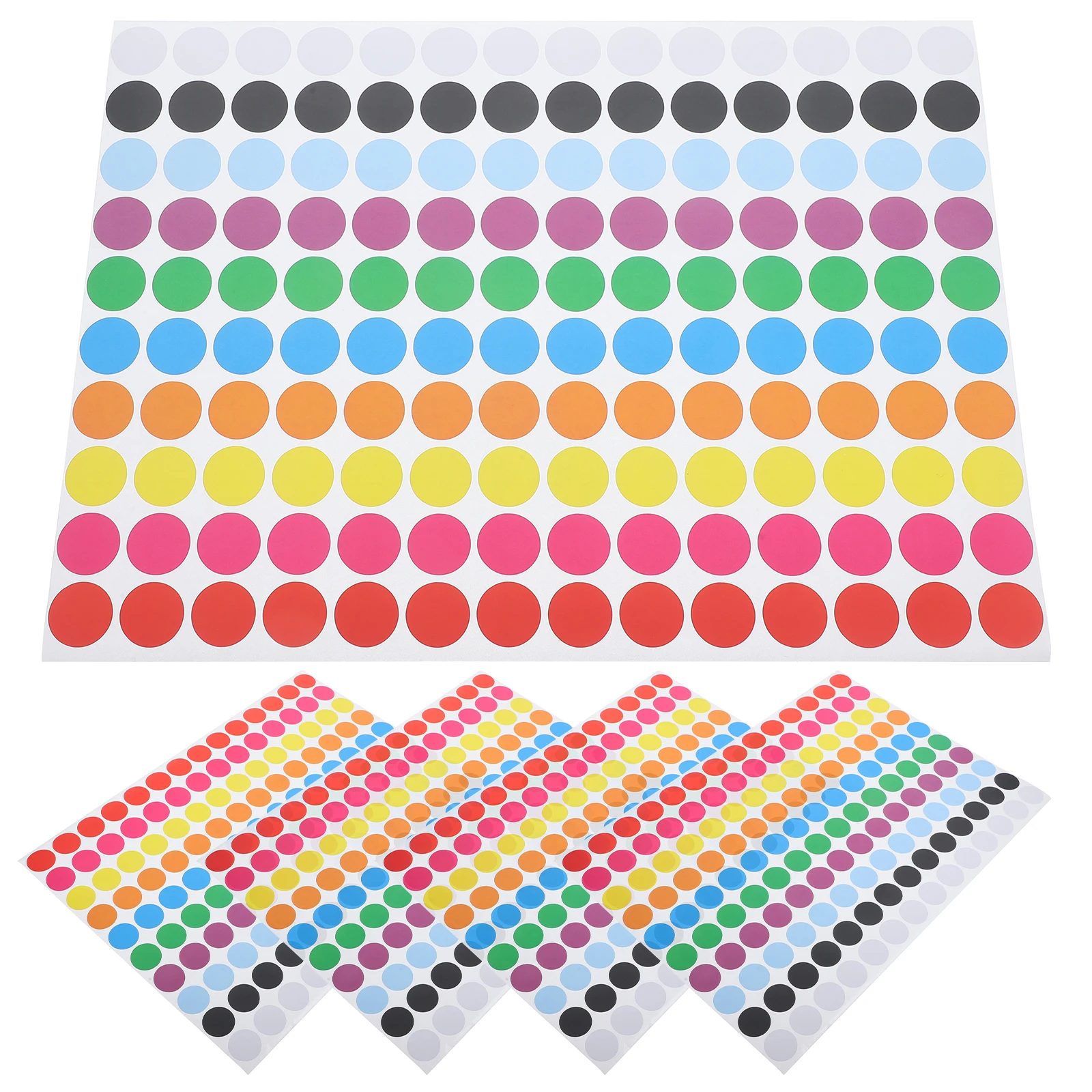 5PCS Colored Dot Stickers Self Adhesive Round Labels for School Office Craft Projects Mixed Color Circular Tags Paper
5PCS Colored Dot Stickers Self Adhesive Round Labels for School Office Craft Projects Mixed Color Circular Tags Paper