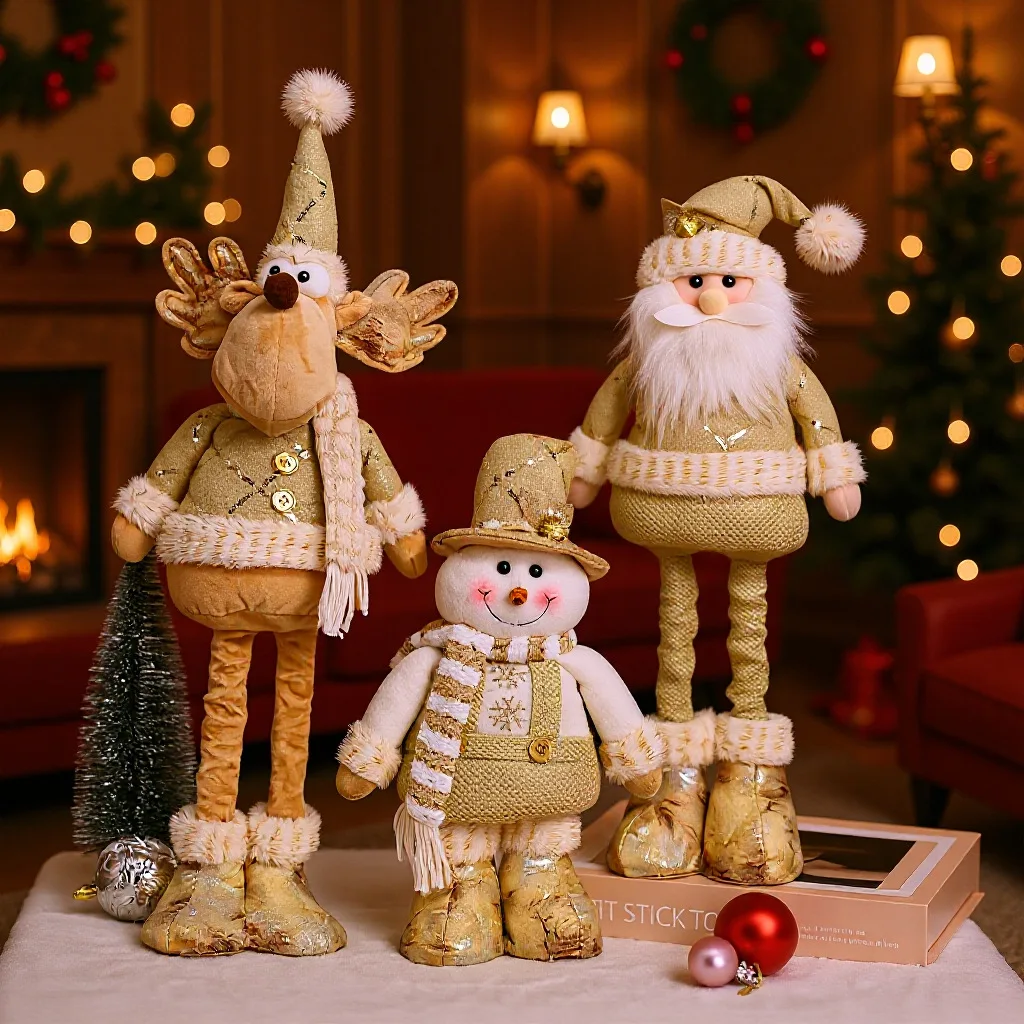 22in Golden Retractable Christmas Snowman Elk Doll Home Display Window Figurine Decoration Merry Christma Gift Happy New Year
22in Golden Retractable Christmas Snowman Elk Doll Home Display Window Figurine Decoration Merry Christma Gift Happy New Year