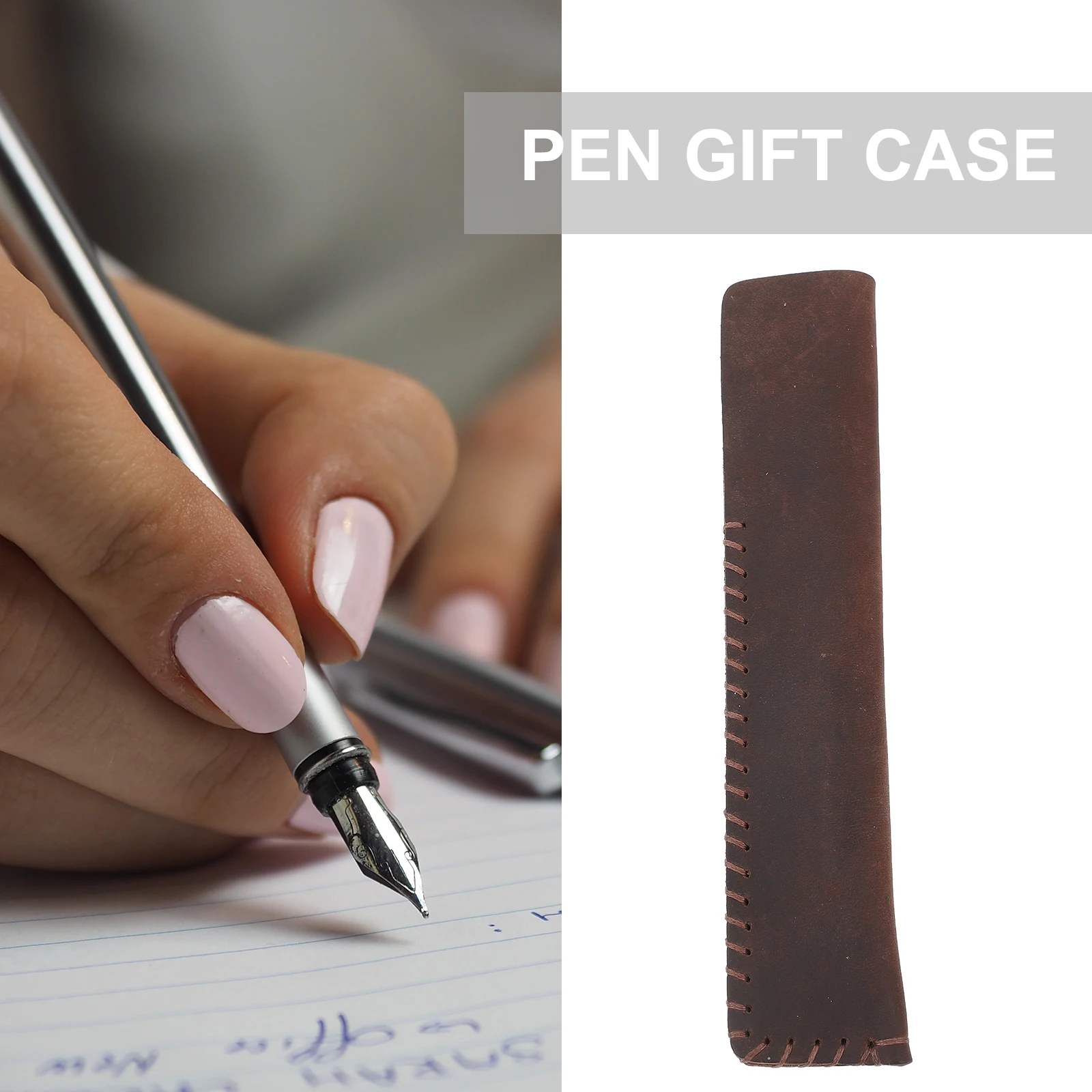 Cowhide Pen Holder Sleeve Case For Men Office Stationery Gift Set Pens Pouch Organizer For Christmas Birthday
Cowhide Pen Holder Sleeve Case For Men Office Stationery Gift Set Pens Pouch Organizer For Christmas Birthday
