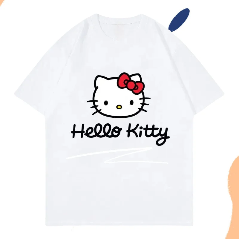 Summer Hello Kitty Printed Crew Neck High Quality Cotton Women's T-Shirt Top 2025 New Fashion Couple Versatile Casual T-Shirt
Summer Hello Kitty Printed Crew Neck High Quality Cotton Women's T-Shirt Top 2025 New Fashion Couple Versatile Casual T-Shirt
